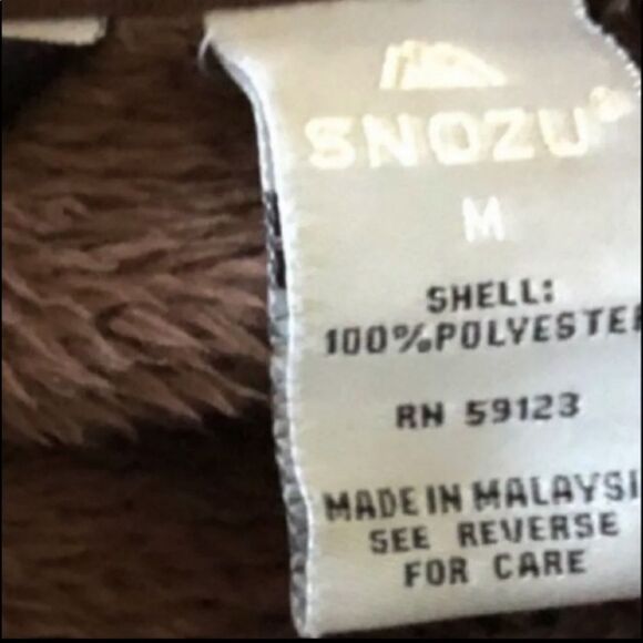 Snozu Brown Furry Hooded Jacket Soft Cozy Warm Hoodie - Picture 4 of 4